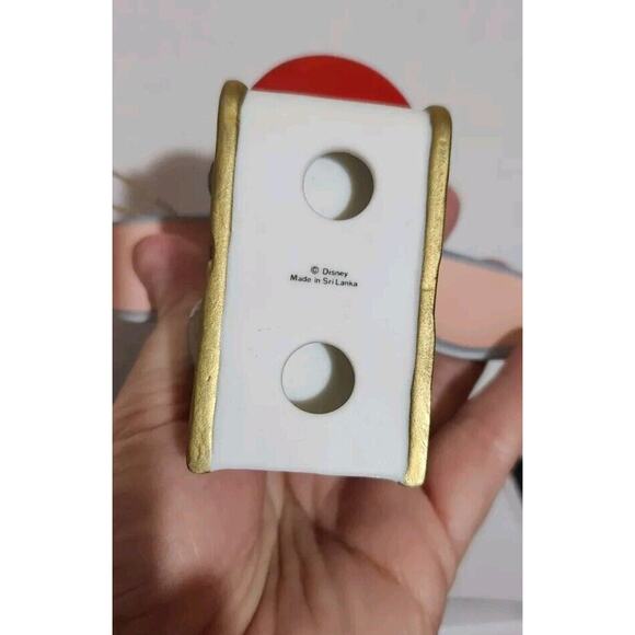 Vtg Grolier Disney Dumbo On Sled Flying Elephant Ornament Porcelain Treasures - Picture 6 of 9